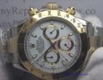 Rolex 2-Tone Daytona Men Watch White Face 40mm
